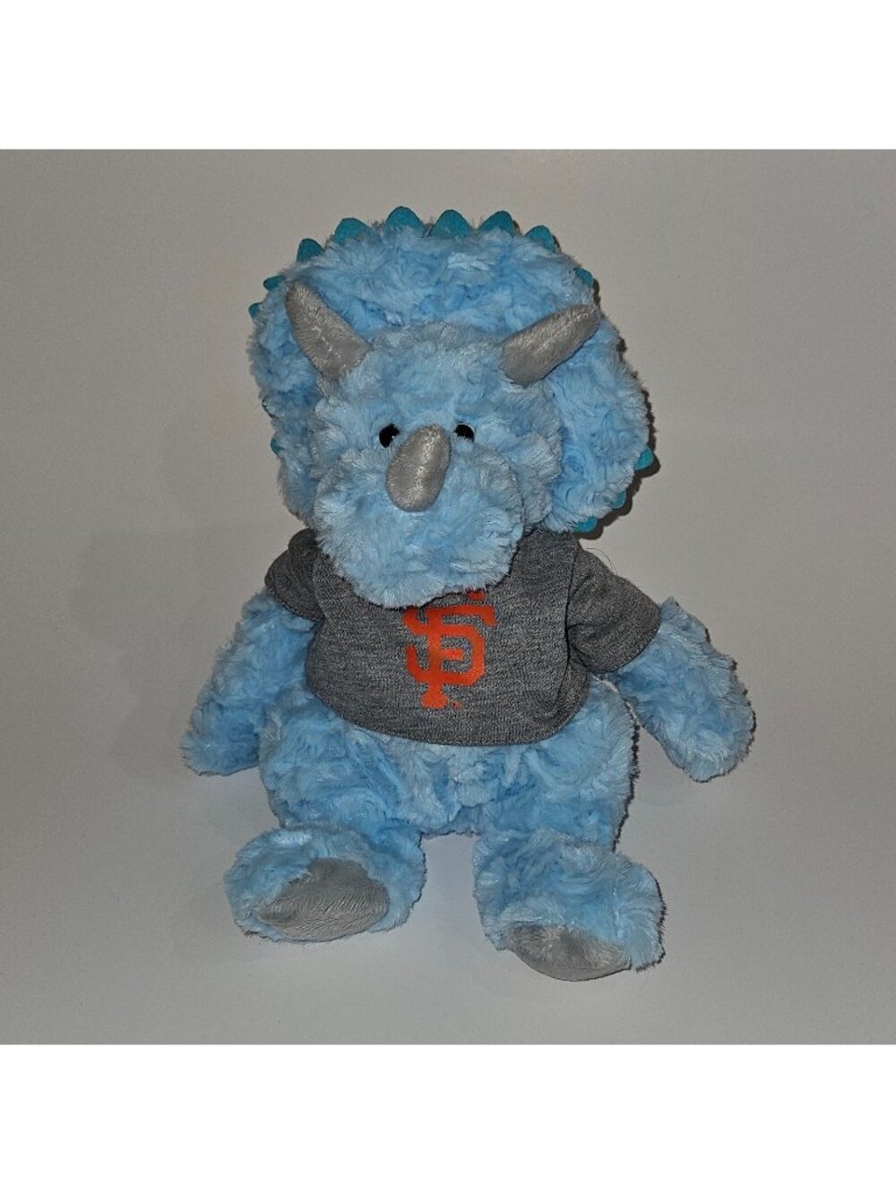 San Francisco Giants Plush Blue Dinosaur Cuddle Buddy Triceratops Mascot Factory